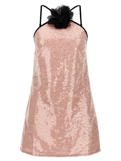 Self-portrait Pale Pink Sequin Mini Dress