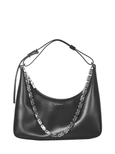 Givenchy "small Moon Cut Out" Shoulder Bag In Black