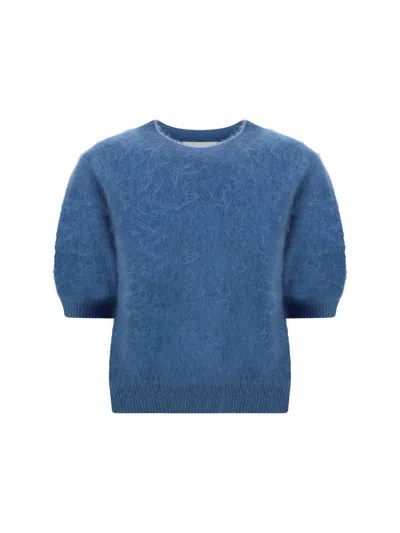 Lisa Yang Knitwear In Stormy Blue Brushed