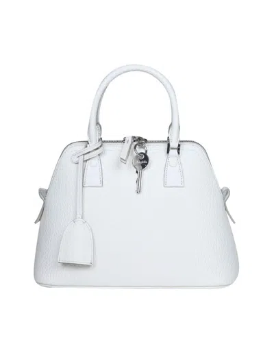 Maison Margiela 5ac Mini Handbag In White Calf Leather