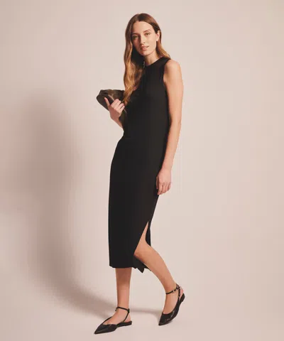 Naadam Baby Rib Midi Dress In Black