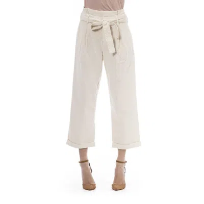 Jacob Cohen Beige Cotton Jeans & Pant In White