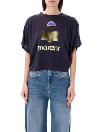 Isabel Marant Étoile Kyanza T-shirt In Faded Night