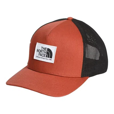 The North Face Keep It Patched Nf0a3fkdlv4 Unisex Bronze Trucker Hat Os Dtf962 In Red