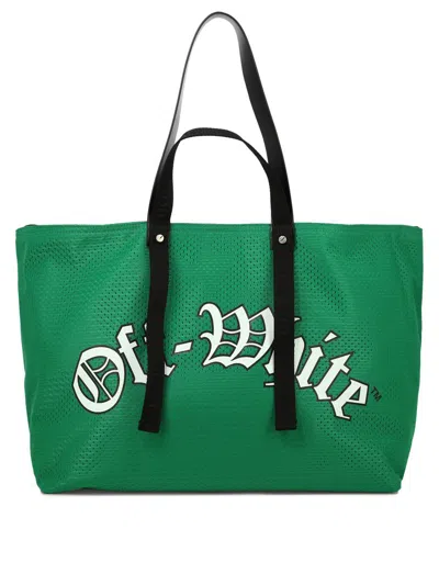 Off-white "day Off Baseball" Tote Bag In Green
