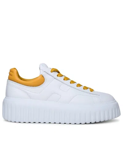 Hogan Sneaker H-strip.tal.giallo In White