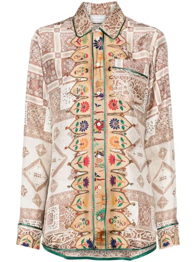 Pierre-louis Mascia Printed Shirt Clothing In Multicolour