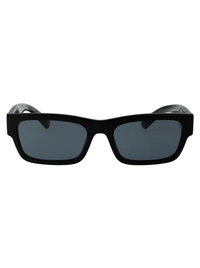 Prada Rectangular Frame Sunglasses Sunglasses In 16k07t Black