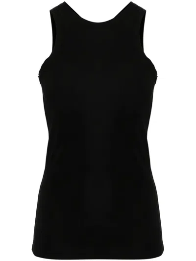 Totême Fluid Jersey Viscose Blend Tank Top In Black