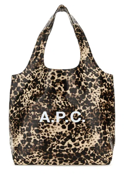 A.p.c. Shoulder Bags In Animal Print