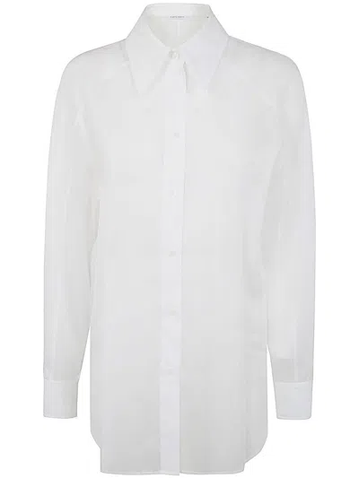 Alberta Ferretti Classic Organdy Shirt Clothing In White