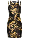 Versace Jeans Couture Dress  Woman Color Black In Multicolour