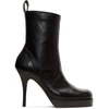 RICK OWENS Black Classic Stiletto Boots