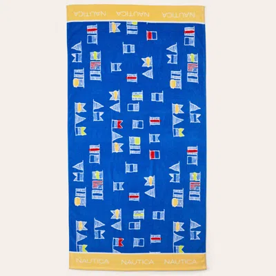 Nautica Signal Flag Print Beach Towel In Multi