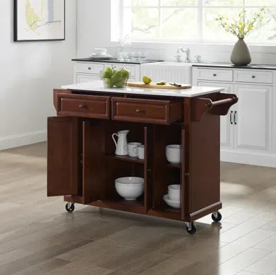 Crosley Furniture - Full Size Granite Top Kitchen Cart In Brown