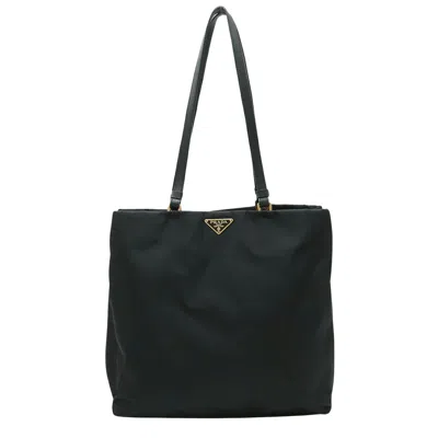 Prada Tessuto Synthetic Tote Bag () In Black