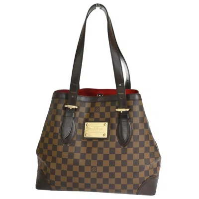 Pre-owned Louis Vuitton Hampstead Canvas Tote Bag () In Brown