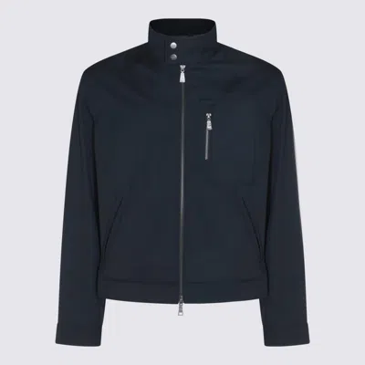 Add Dark Navy Casual Jacket In Navy+tobacco