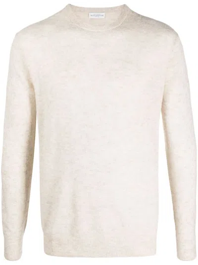 Ballantyne R Neck Pullover Clothing In White