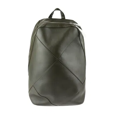 Bottega Veneta Green Leather Backpack Bag ()