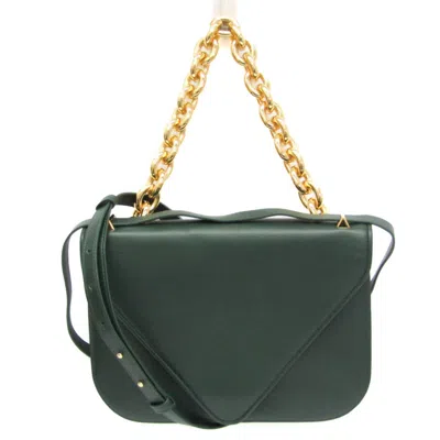 Bottega Veneta Mount Green Leather Shoulder Bag ()