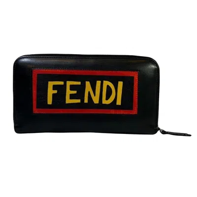 Fendi Black Leather Wallet  ()