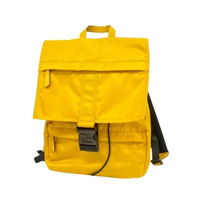 Fendi Ness Yellow Synthetic Backpack Bag ()