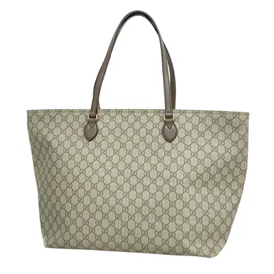 Gucci Gg Supreme Beige Canvas Tote Bag ()