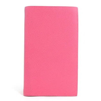 Hermes Hermès Pink Leather Wallet  ()