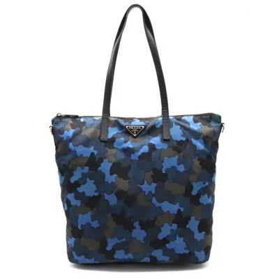 Prada Blue Synthetic Tote Bag ()