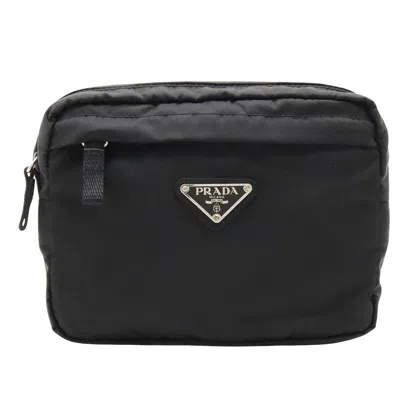 Prada Tessuto Black Synthetic Shoulder Bag ()