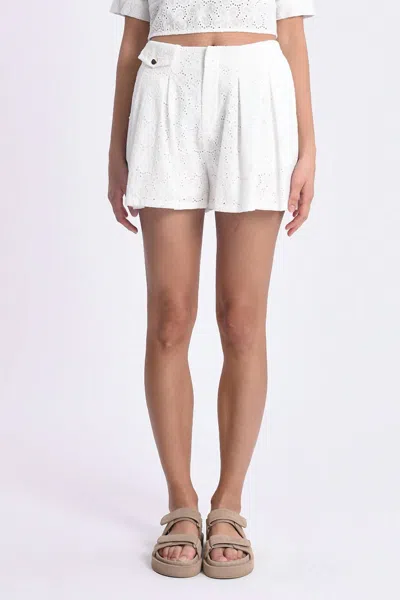 Lili Sidonio English Lace Shorts In White