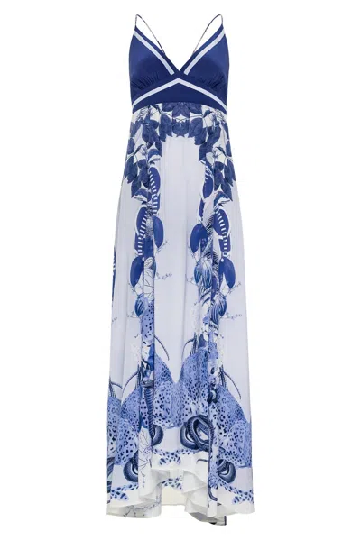 Carolina K Women's Eterna Star Printed Plunge Maxi Dress In Multi