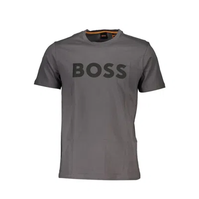 Hugo Boss Cotton Men's T-shirt In Grey