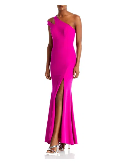 Xscape Womens Side Slit Maxi Evening Dress In Pink