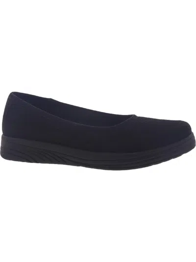 Easy Street Joyous Womens Faux Leather Slip On Ballet Flats In Multi