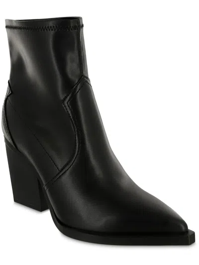 Mia Women's Rachell Pointed-toe Heeled Western Booties In Black