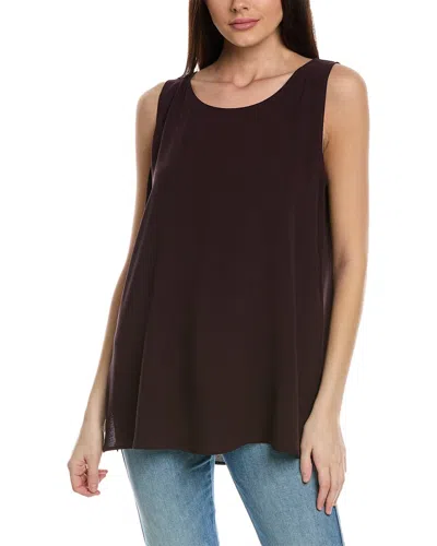 Eileen Fisher Silk Tunic In Red