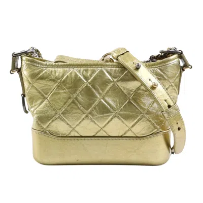 Pre-owned Chanel Gabrielle Metal Shoulder Bag () In Gold