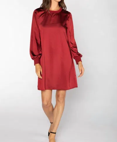S'edge Carraway Dress In Cabernet In Red
