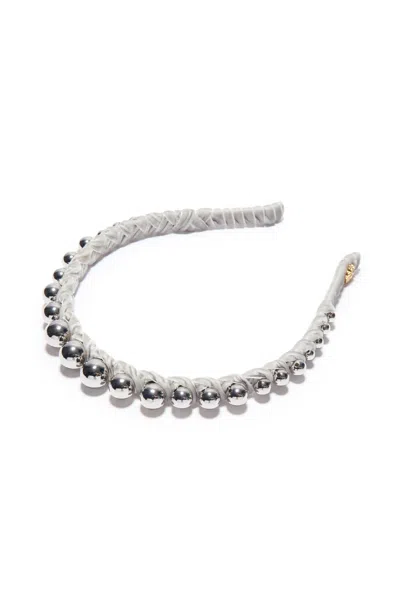 Lele Sadoughi Women's Graduated Bead Headband In Silver