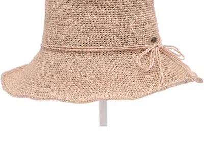 C.c Women's Lurex Cloche Sun Hat In Rose In Multi