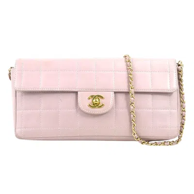 Pre-owned Chanel Chocolate Bar Leather Shoulder Bag () In Pink