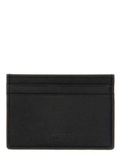 Hugo Boss Boss Card Holder "crew" In Black