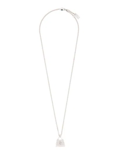 Marc Jacobs Mini Icon Necklace St. Marc In Silver