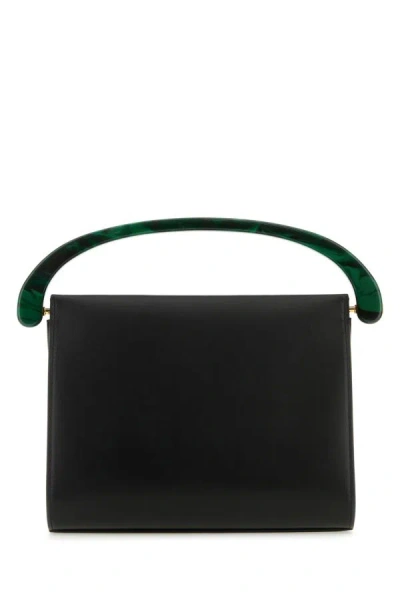 Dries Van Noten Woman Black Leather Handbag