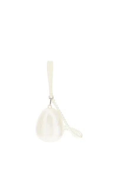 Simone Rocha Micro Egg Bag In White