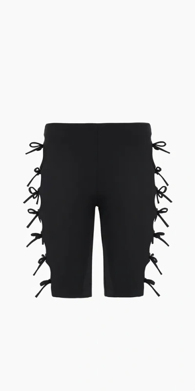 Sandy Liang French Capri Shorts In Black