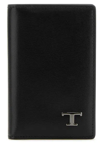 Tod's Black Leather Card Holder