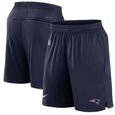 Nike Men's Dri-fit Sideline (nfl New England Patriots) Shorts In Blue
